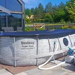 Mazurski Całoroczny Nad Jeziorem Z Jacuzzi *