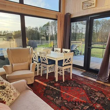 Domek Mazurski Caloroczny Nad Jeziorem Z Sauna I Jacuzzi Spa Pasym