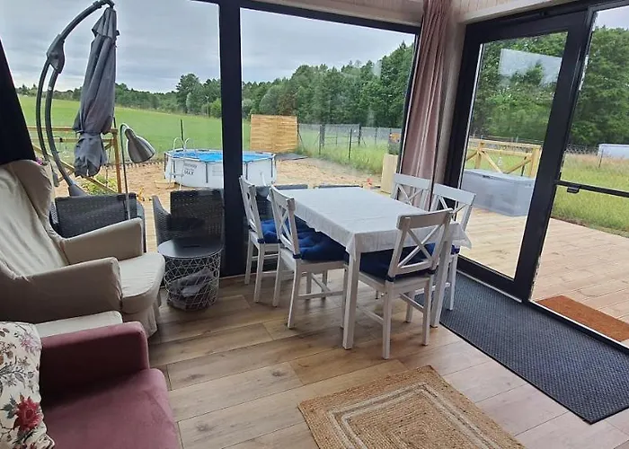 Dom wakacyjny Mazurski Całoroczny Nad Jeziorem Z Jacuzzi