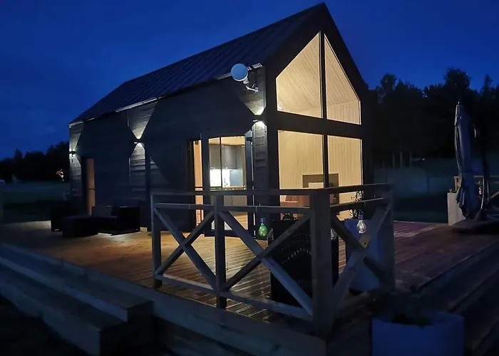 Dom wakacyjny Mazurski Całoroczny Nad Jeziorem Z Jacuzzi Pasym