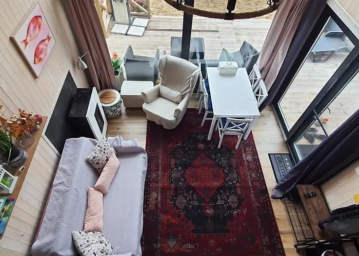 Dom wakacyjny Mazurski Całoroczny Nad Jeziorem Z Jacuzzi