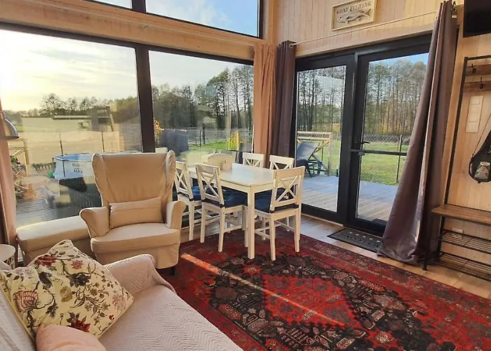 Mazurski Całoroczny Nad Jeziorem Z Jacuzzi Pasym