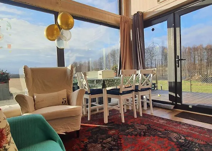 Dom wakacyjny Mazurski Całoroczny Nad Jeziorem Z Jacuzzi *