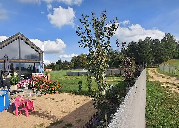 Dom wakacyjny Mazurski Całoroczny Nad Jeziorem Z Jacuzzi Pasym