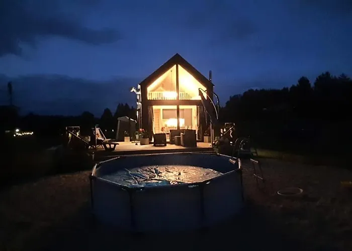Mazurski Całoroczny Nad Jeziorem Z Jacuzzi Dom wakacyjny