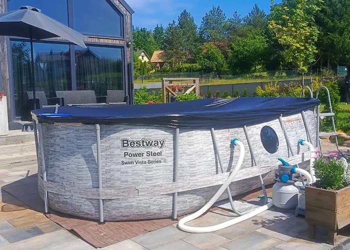 Mazurski Całoroczny Nad Jeziorem Z Jacuzzi *